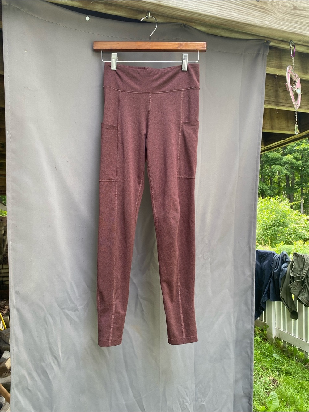 Aeropostale Women's Maroon High-Waist Pocket Jumpsuit
